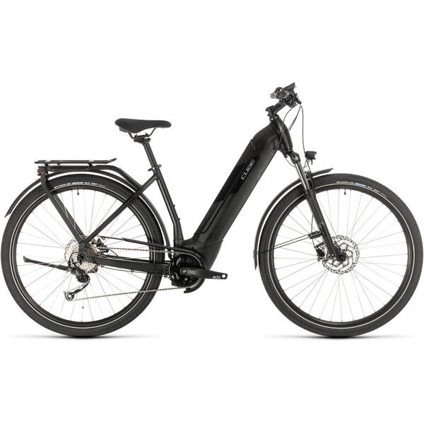 Bicicleta BICICLETA CUBE KATHMANDU HYBRID ONE 625 EASY ENTRY Black Grey 2020