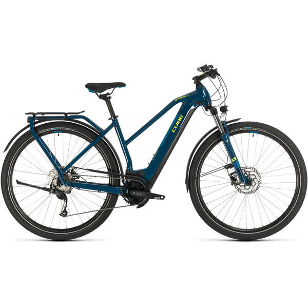 Bicicleta BICICLETA CUBE KATHMANDU HYBRID ONE 500 TRAPEZE Blue Yellow 2020