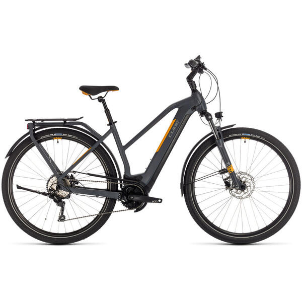 Bicicleta BICICLETA CUBE KATHMANDU HYBRID PRO 500 TRAPEZE Grey Orange 2020
