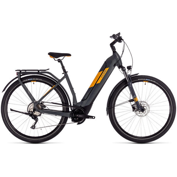 Bicicleta BICICLETA CUBE KATHMANDU HYBRID PRO 625 EASY ENTRY Grey Orange 2020