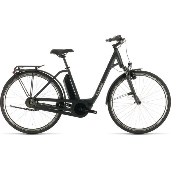 Bicicleta BICICLETA CUBE TOWN HYBRID ONE 500 EASY ENTRY Iridium Black 2020
