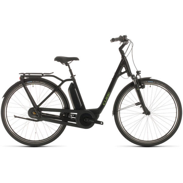 Bicicleta BICICLETA CUBE TOWN HYBRID PRO 400 EASY ENTRY Black Green 2020