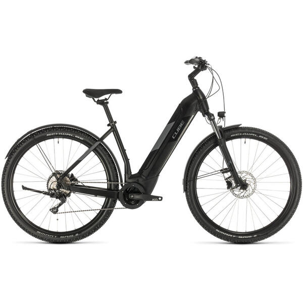 Bicicleta BICICLETA CUBE NURIDE HYBRID PRO 625 ALLROAD EASY ENTRY Black Grey 2020
