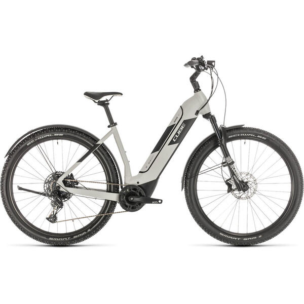Bicicleta BICICLETA CUBE NURIDE HYBRID EXC 625 ALLROAD EASY ENTRY Grey Black 2020