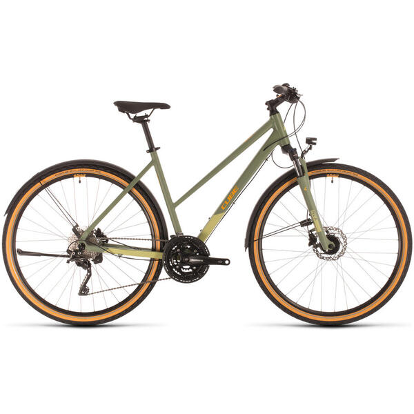 Bicicleta BICICLETA CUBE NATURE EXC ALLROAD TRAPEZE Green Orange 2020