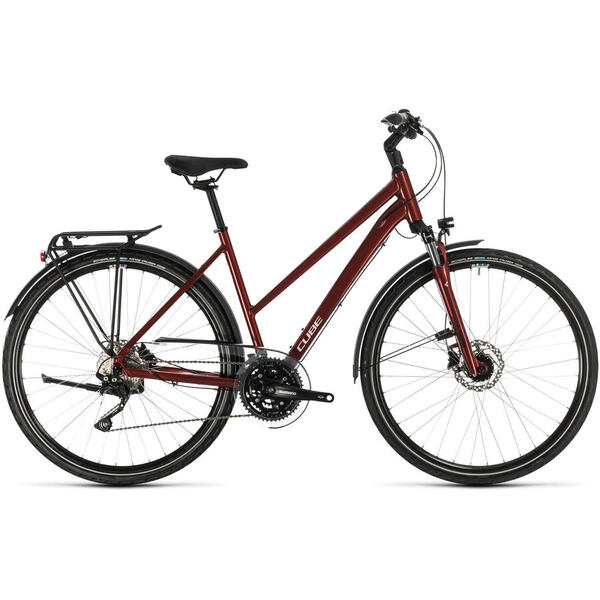 Bicicleta BICICLETA CUBE TOURING EXC TRAPEZE Red Grey 2020