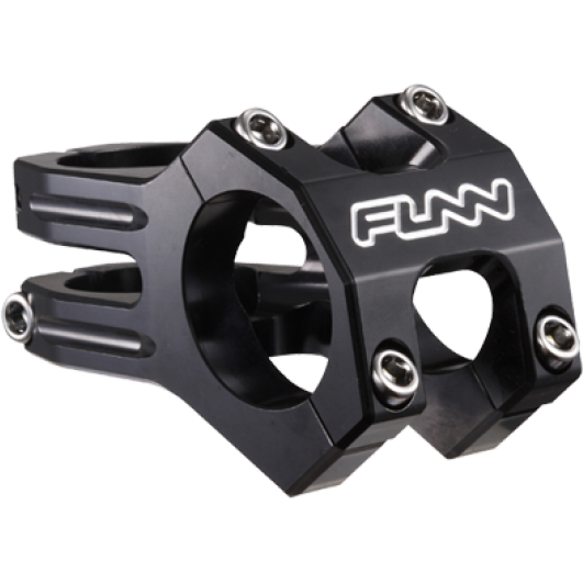 Pipa Pipa Funn Funnduro, DJ, Alu.6061-T6, Full CNC, 31,8mm, 45mm, ridicare+0,D:1-1/8, H:32mm, negru anodizat, 123gr, AM