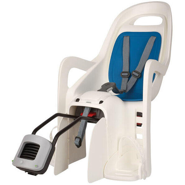 Polisport Scaun copii Groovy RS, cu prindere pe cadru spate si inclinare 0-20 grade, Alb/albastru