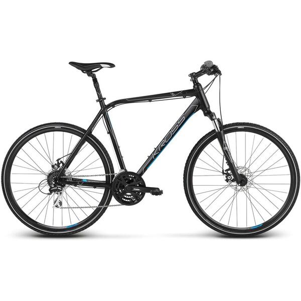 Bicicleta Kross Evado 4.0 28 S black-blue-matte 2020