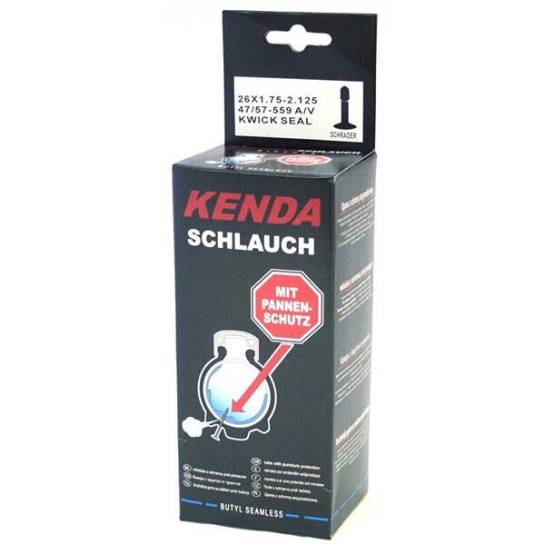 Camera bicicleta Kenda 26x1.75 ➤ 2.125 AV40, valva auto 40mm, Kwick Seal cu lichid antipana