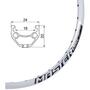 Janta Remerx Master Disc 650B 27.5x18mm 36H, dubla, simplu capsata, alba