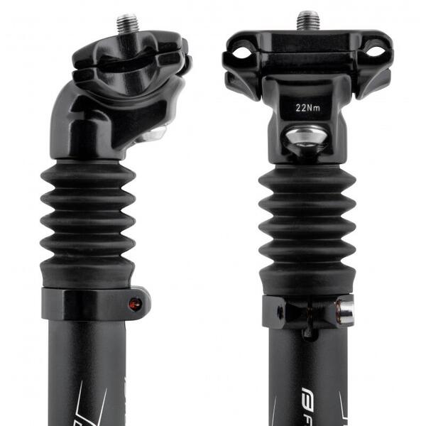 Tija sa Force Cu suspensie 27.2x350/40mm aluminiu neagra