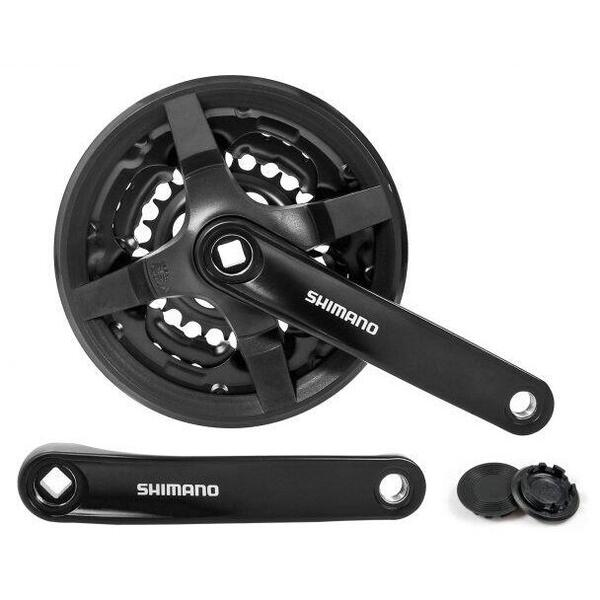 Angrenaj Shimano Tourney FC-TY301, 42x34x24T, brat 175mm, pentru 6-7-8 viteze, cu ChainGuard, vrac