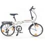 Bicicleta Sprint Probike Folding 20, 6 viteze alb, pliabila