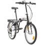 Bicicleta Sprint Probike Folding 20, 6 viteze, negru/rosu, pliabila