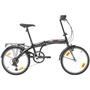 Bicicleta Sprint Probike Folding 20, 6 viteze, negru/rosu, pliabila
