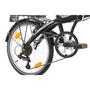 Bicicleta Sprint Probike Folding 20, 6 viteze, negru/rosu, pliabila