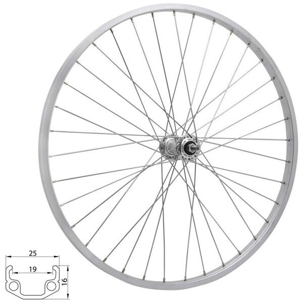 Roata Spate 28 RMX 219 622x19 argintie butuc Force