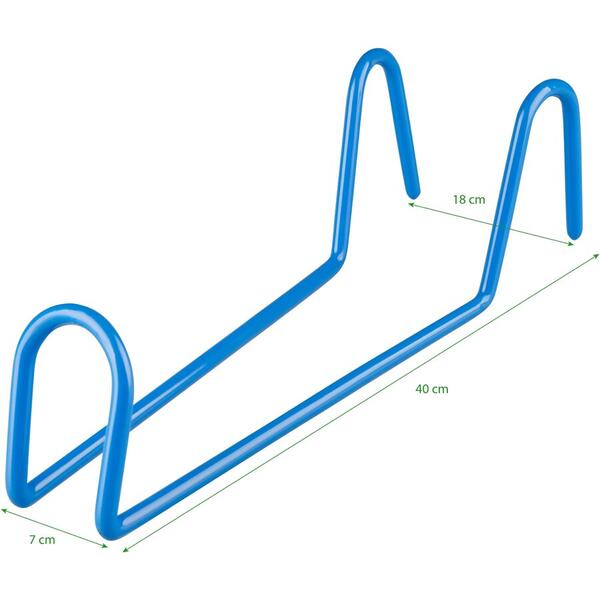 Suport pentru furca si ghidon FORCE, otel, albastru