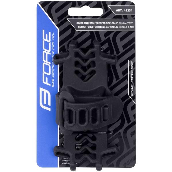 Force Suport silicon pt telefon 4-6 inci cu montare pe pipa