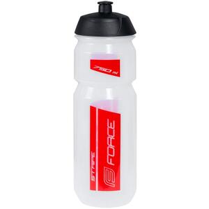 Bidon Force Stripe 0.75l transparent/rosu