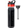 Bidon Force Loop 0.45L, Negru-transparent/rosu
