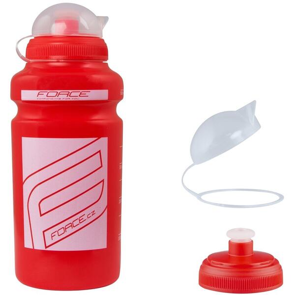 Bidon Force F 0.5l rosu/alb