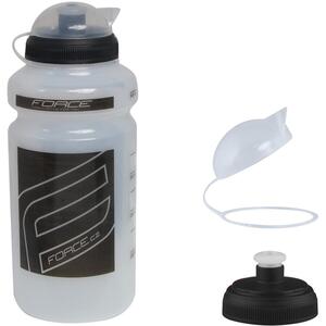 Bidon Force F 0.5l transparent/negru printat