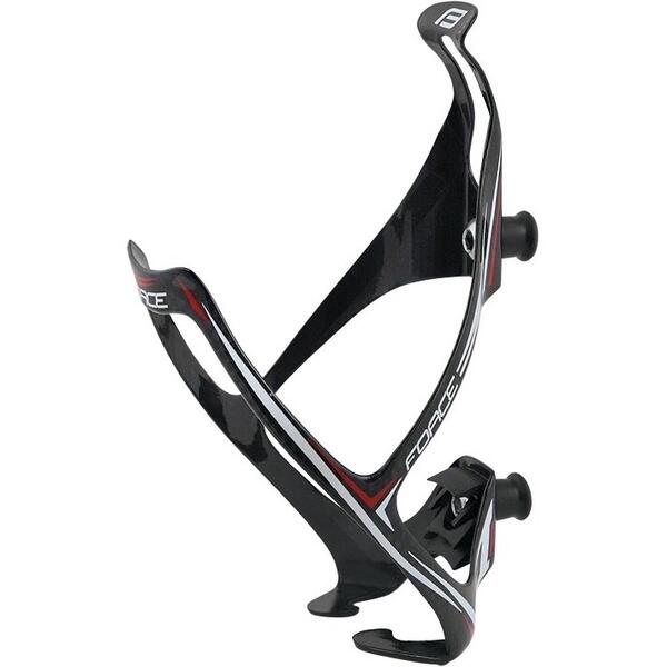 Suport bidon Force Carbon 18 grame alb/negru