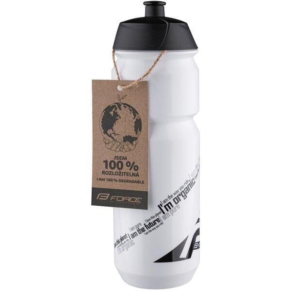 Bidon Force Bio 0.75l alb/negru