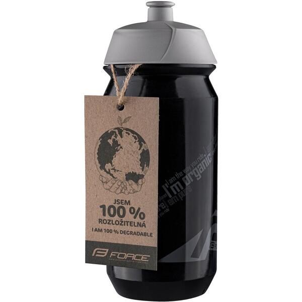 Bidon Force Bio 0.5l negru/gri