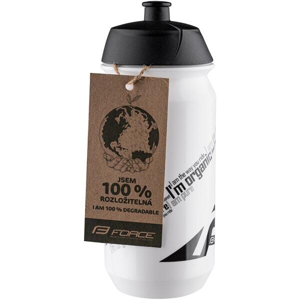 Bidon Force Bio 0.5l alb/negru