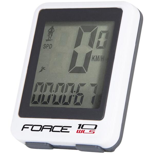 Ciclocomputer Ciclocomputer Force WLS 10F fara fir alb