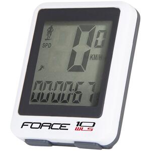 Ciclocomputer Force WLS 10F fara fir alb