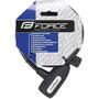 Antifurt Lacat Force F Lux spirala 180cm/8mm cu suport negru