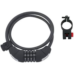 Lacat Force Lux spirala cod 85cm/10mm cu suport negru