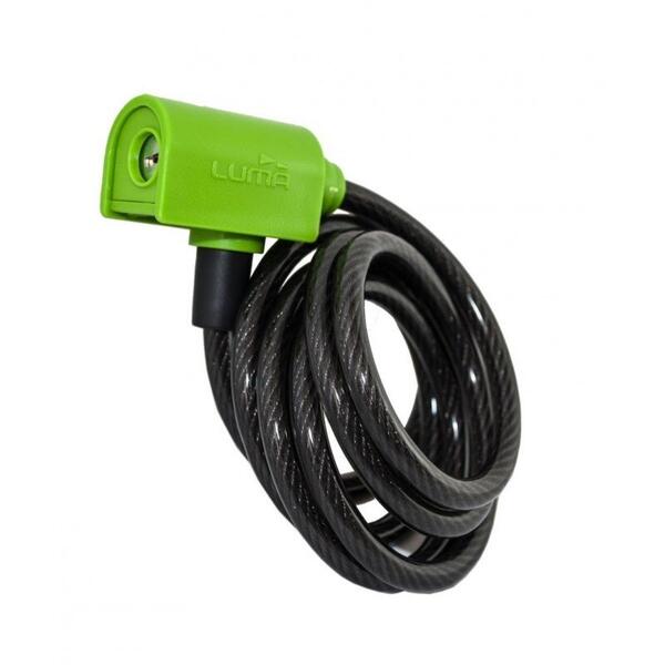 Antifurt Lacat Luma Enduro 7318 D8 150 cm verde C30