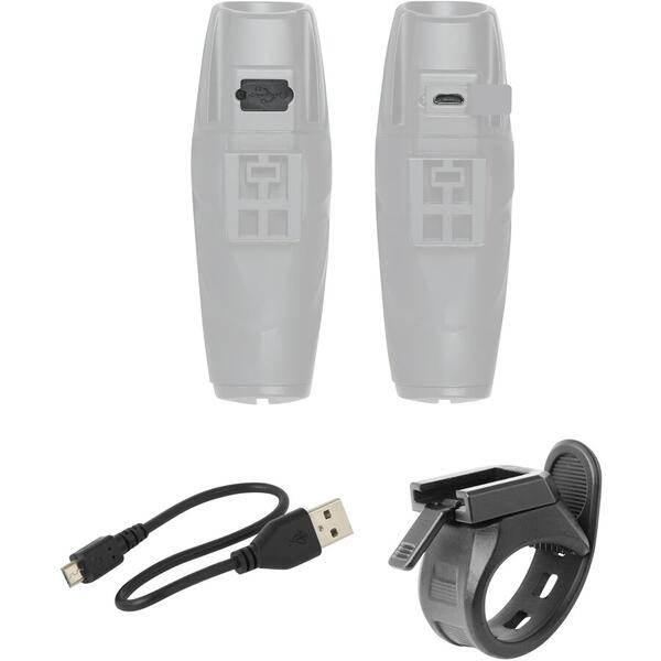 Far fata Force Shark USB 700Lm Negru