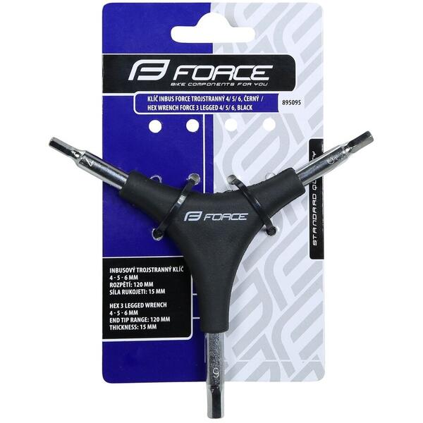 Set imbus Force 3  4/5/6 mm negru