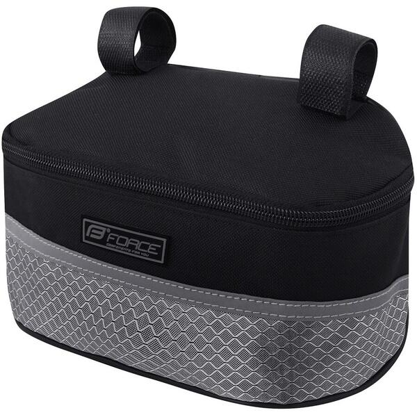 Geanta pe ghidon Force Roller negru/gri