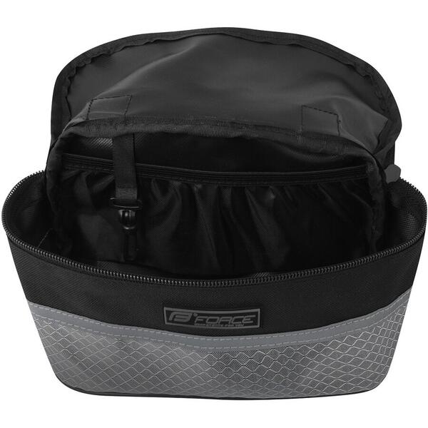 Geanta pe ghidon Force Roller negru/gri