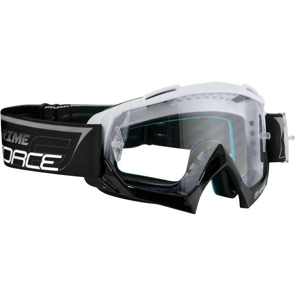 Ochelari Force GRIME negri lentile transparente + 10 tear offs