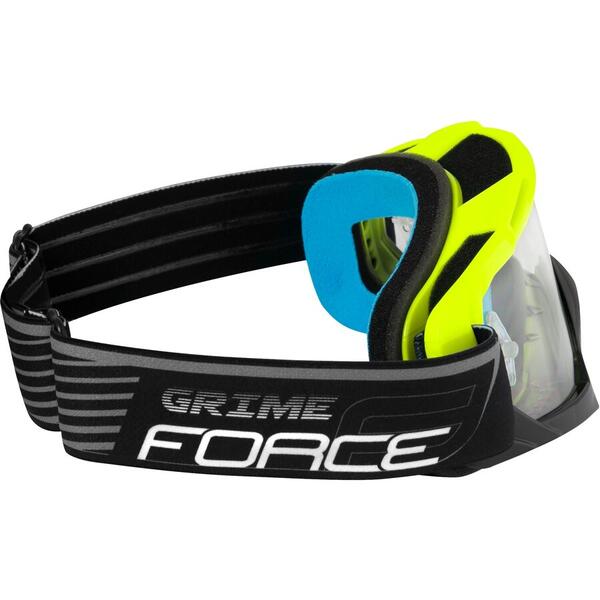 Ochelari Force GRIME negru-fluo lentile transparente + 10 tear offs