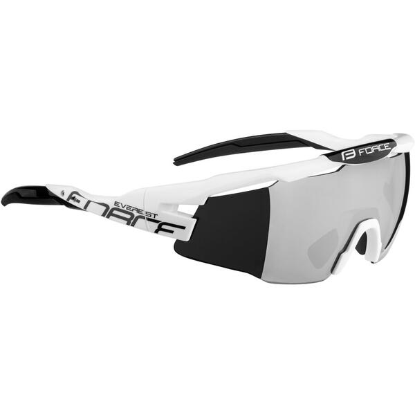 Ochelari Force Everest alb/negru lentila negru laser