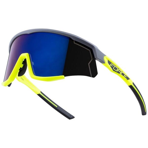 Ochelari Force Sonic gri/fluo, lentila albastra oglinda