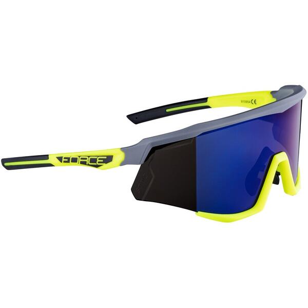 Ochelari Force Sonic gri/fluo, lentila albastra oglinda