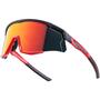 Ochelari Force Sonic negru/rosu, lentila rosie oglinda
