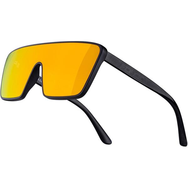 Ochelari Force Scope negru mat lucios, lentila portocalie