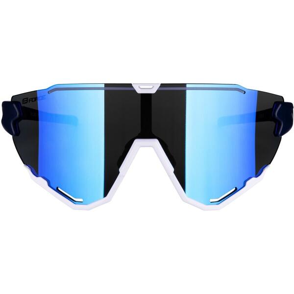 Ochelari Force Creed albastru/alb, lentila revo albastra