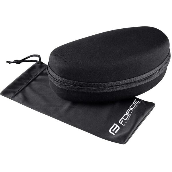 Ochelari Force Creed alb/rosu, lentila neagra oglinda